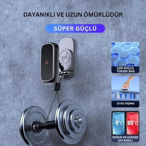 Alternative view of Ultra Güçlü Mıknatıslı 360 Döner Alüminyum Araç İçi Telefon Tutucu Masaüstü Telefon Tutucu