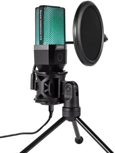 Bilgisayar RGB Mikrofon 20-20kHz Profesyonel Podcast Mikrofon Kiti Tak Çalıştır USB Kablolu Pc Dizüstü Bilgisayar Için Vlog Youtuber Kick Canlı Yayın X1R
