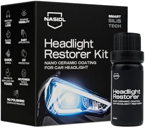 Headlight Restorer Seramik Far Yenileme ve Koruma Kiti-3 Yıl Dayanım-10ml-Far Temizleme