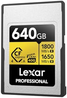 Alternative view of 640GB Profesyonel GOLD CFexpress 4.0 Tip A Hafıza Kartı