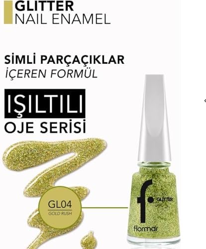 Yoğun Simli Şeffaf Oje - Glitter Nail Enamel - Gl004 Rush