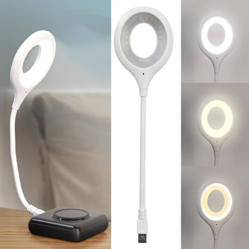 Alternative view of Sesle Kontrol 3 Renk Işık Modlu Akrobat USB LED Kitap Okuma Işığı, USB Gece Işığı Lambası, 20 LED, Sesle Kontrol Masası Işığı, Ses Komutları Açıklamada Mevcuttur