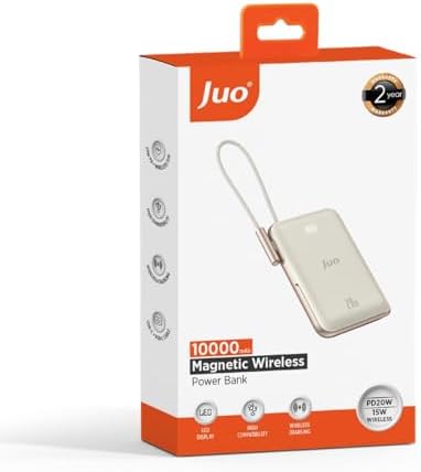 Alternative view of Powerbank 10000mAh Standlı 20W Dahili Type-C Kablolu Taşınabilir Hızlı Şarj Cihazı Beyaz