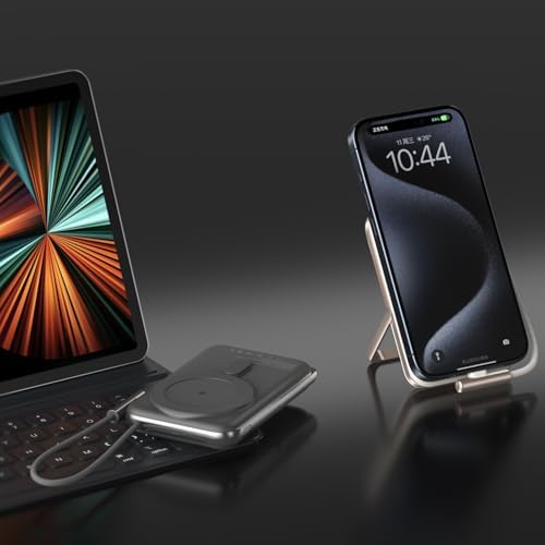 Powerbank 10000mAh Standlı 20W Dahili Type-C Kablolu Taşınabilir Hızlı Şarj Cihazı Siyah