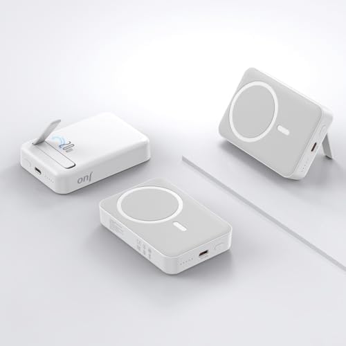 Alternative view of 10000mAh MagSafe Powerbank Standlı PD20W Taşınabilir Kablosuz Hızlı Şarj Cihazı Beyaz