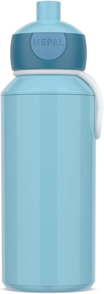 Alternative view of - Campus içecek şişesi, su şişesi, okul için sızdırmaz şişe, tekrar kullanılabilir, BPA içermez ve bulaşık makinesinde yıkanabilir, 400 ml, soğuk mavi