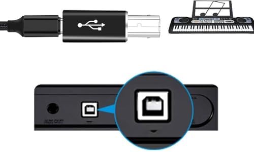 Alternative view of 1952 Type C To Usb B Midi Klavye Yazıcı Printer Çevirici Dönüştürücü Adaptör Ürün Malzemesi: Alüminyum Alaşım USB C USB B, Geniş Arayüzler (Ln-1952 Type C To Usb B)