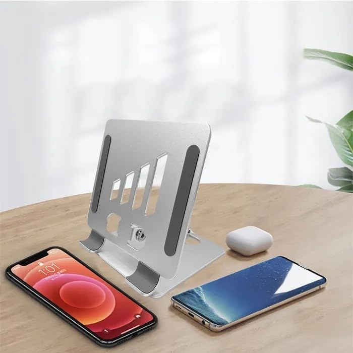 Portatif Katlanabilir iPad Uyumlu Tablet Stant Açısı Ayarlanabilir Tutucu iPad Air Uyumlu Kare Taban Birinci Sınıf Kalite Katlanır Taşınabilir XK041