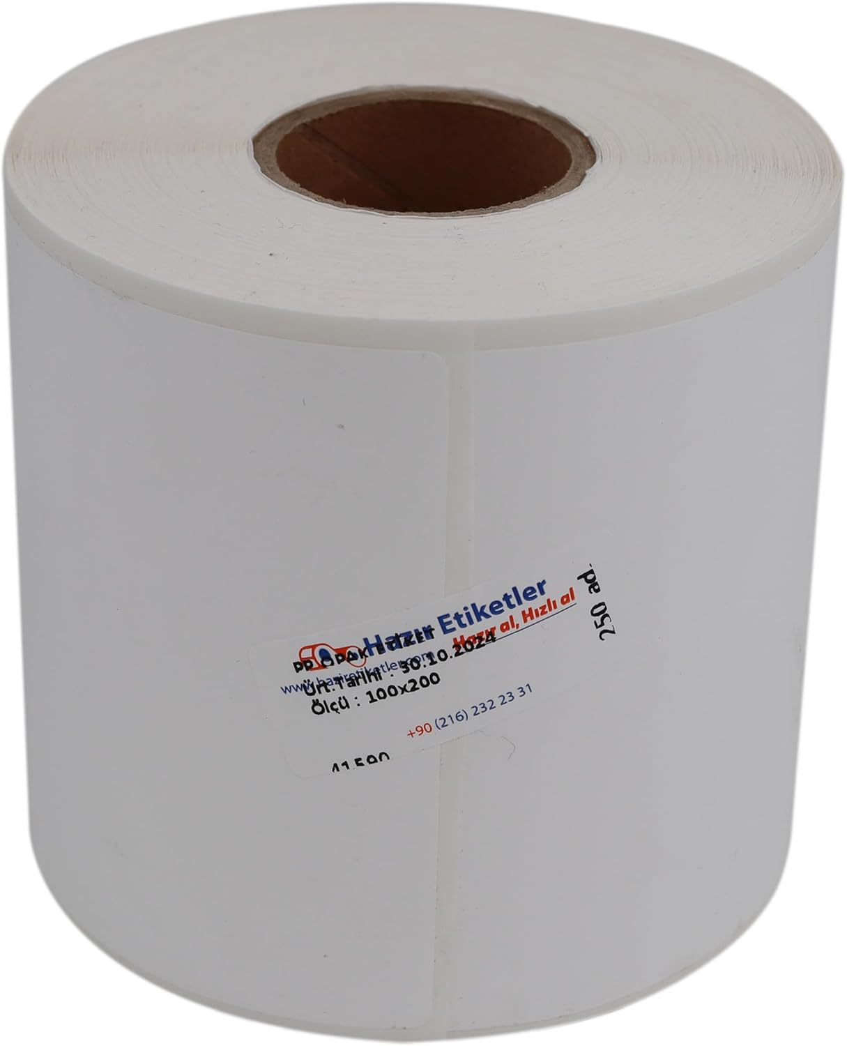 PP Opak Etiket 100mm x 200mm 250 Adet