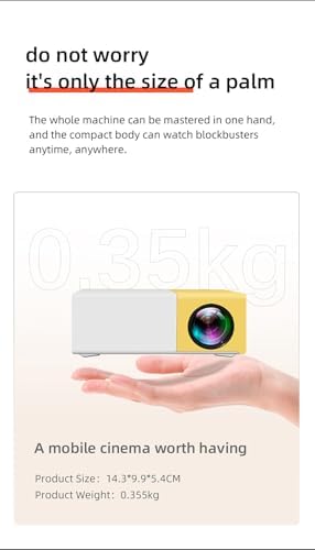 Alternative view of YG300 Plus Mini Projeksiyon Cihazı, 1280x720P Çözünürlük, 80 Ansı Lümen