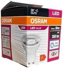 Alternative view of GU10 LED Ampul 4.5W 6500K Beyaz Işık – 350lm, 36° Işık Açısı, 10'lu Ekonomik Paket, Enerji Sınıfı F – 15.000 Saat Ömür
