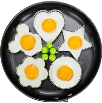 Alternative view of Metalik Daire Şeklinde Metal Omlet Yumurta Ve Kalıbı, Dayanıklı Mutfak Aksesuarı