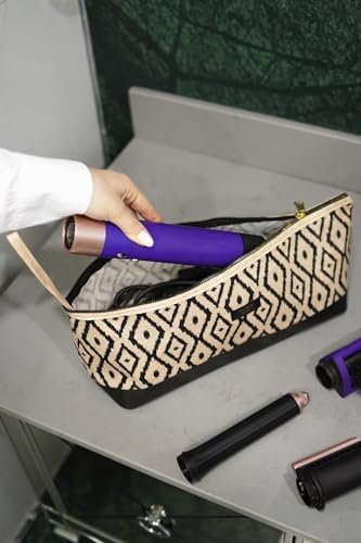 Pazar Kapısı Airwrap ve Tüm Saç Şekillendiricileriniz için Büyük Boy Çanta Seyahat Maşa Çantası