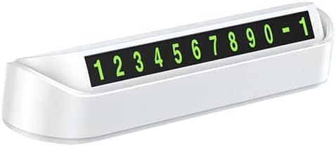 Beyaz Numaratör Araba Torpido Üstü Telefon Numaralığı (1, Beyaz)