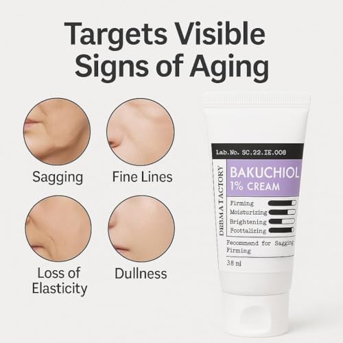 DERMA FACTORY Kırışıklık ve Canlılık Bakım Kremi Yüzde Bir Bakuchiol Krem Derma Factory Bakuchiol Yüzde Bir Cream 30 GR