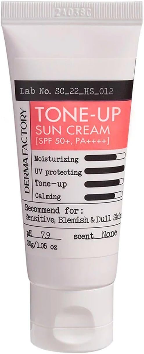 DERMA FACTORY Ton Eşitleyici Pembe Tonlu Kalamin İçeren Vegan Güneş Kremi Derma Factory Tone Up Sun Cream 30 GR