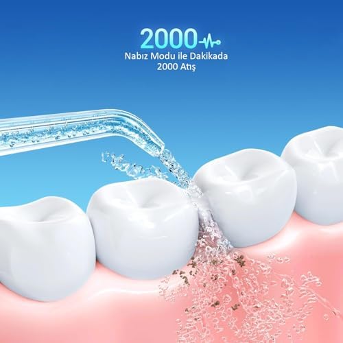 Alternative view of Şarj Edilebilir Taşınabilir Ağız Duşu 280ml Diş Protez Bakım Cihazı Gündelik Kullanım