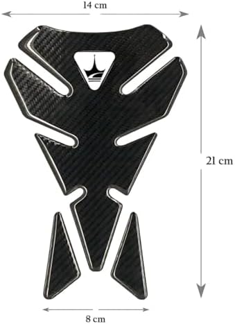 Tankpad, Triumph Uyumlu Tank Pad, Kaydırmaz Motosiket Tank Padi, Dayanıklı Motosiklet Yakıt Tankı Koruma. GC04 (Karbon)