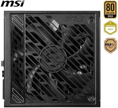 MSI MPG A850GS PCIE5 850W 80+ GOLD ATX 3.1 PCIE 5.1 2X 12V-2X6 POWER SUPPLY