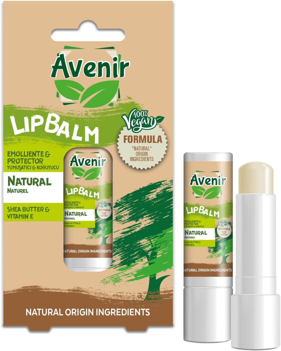 Alternative view of Avenir Natural Vegan Dudak Bakım Kremi - Kuruyan ve Çatlayan Dudaklar Için Yumuşatıcı ve Koruyucu Etkili