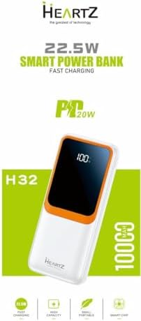 Alternative view of H32 10000 MH PD 20W ve USB 22.5W FAST HIZLI ŞARJ DAHİLİ TYPE C VE LİGHTNİNG KABLOLU DÜNYA STANDARTLARINA UYGUN POLYMER BATARYA BİREBİR AMPER LCD GÖSTERGELİ POWERBANK (SİYAH)