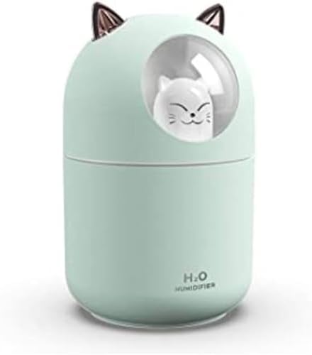 Alternative view of Oto Ve Ev Kedi Karakterli Rgb Ledli Hava Nemlendirici Buhar Makinesi Yeşil
