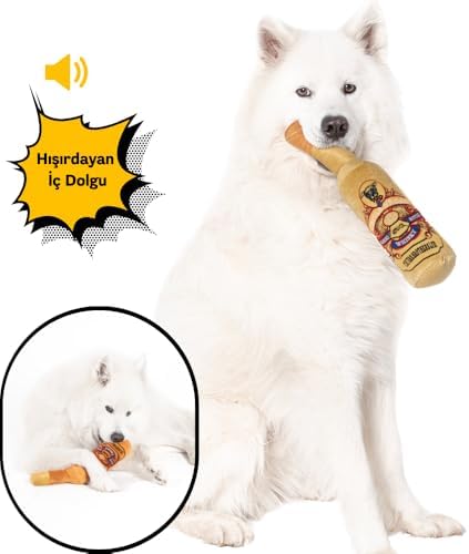 Şişe Köpek Oyuncağı Sesli Köpek Oyuncak Köpek Çekme Oyuncağı Hışırdayan Peluş Oyuncak