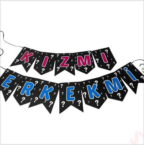Cinsiyet belirleme partinizde heyecanı doruklara çıkaracak mükemmel bir dekorasyon öğesi Kız mı? Erkek mi?
