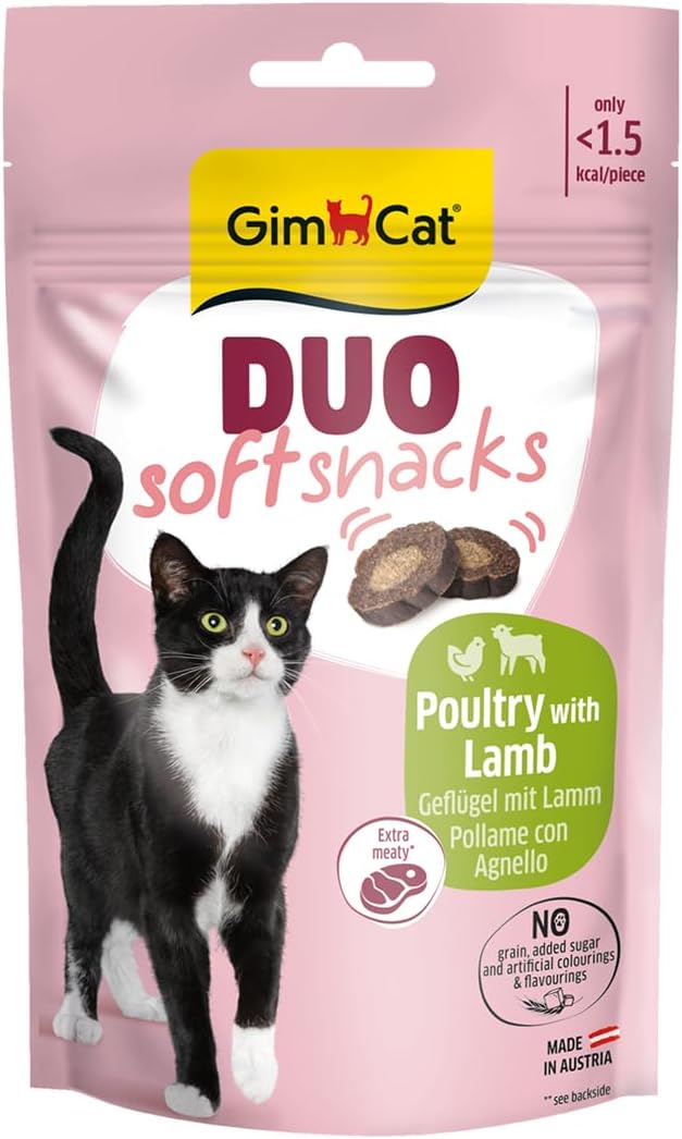 Alternative view of GimCat Duo Soft Snacks Poultry with Lamb Kedi Ödülü 50 Gr