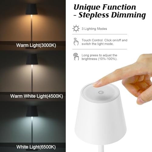 Alternative view of 38cm Modern Masa Lambası Oturma Odası Başucu Lambası Restoran Bar Kitap Okuma Işığı Masa Lambası USB Şarj Edilebilir Masa Lambası Aydınlatma LMP5