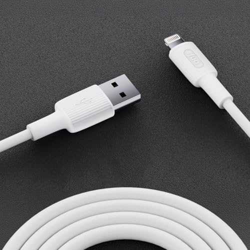 Alternative view of 12W 2.4A USB-A to Lightning iPad ile Uyumlu Silikon Hızlı Şarj ve Data Kablosu Beyaz 1 Metre