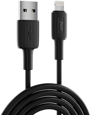 Alternative view of 12W 2.4A USB-A to Lightning iPad ile Uyumlu Silikon Hızlı Şarj ve Data Kablosu Siyah 2 Metre