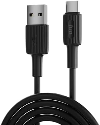 12W USB-A to Type-C Silikon Hızlı Şarj ve Data Kablosu Siyah 1 Metre
