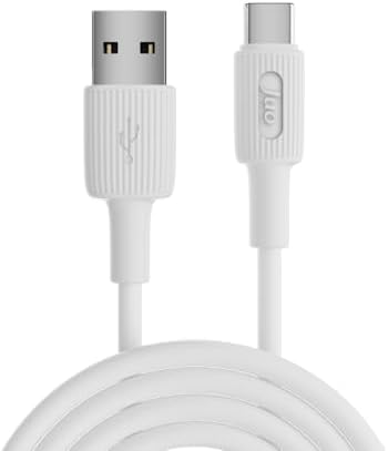 12W USB-A to Type-C Silikon Hızlı Şarj ve Data Kablosu Beyaz 2 Metre