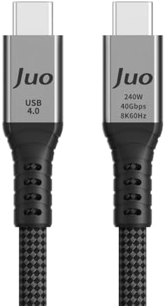 Alternative view of USB 4.0 240W 40Gbps Thunderbolt 4 8K 60Hz USB-C Görüntü Aktarım ve Type-C Hızlı Şarj ve Data Kablosu 1 Metre