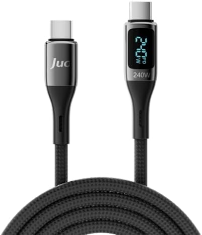Alternative view of 240W Dijital Led Ekranlı E-Mark Çipli PD 3.1 USB Type-C to Type-C Hızlı Şarj ve Data Kablosu 2 Metre