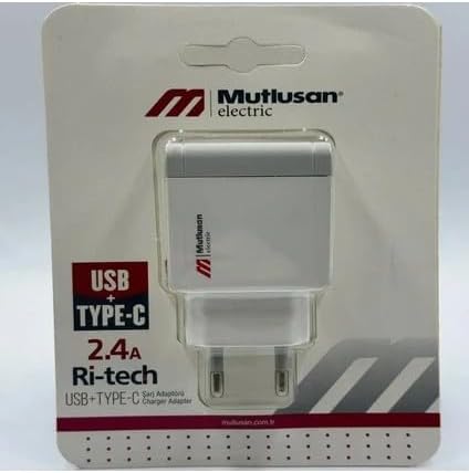 Alternative view of USB ve Type-C Şarj Adaptörü, 2.4A,