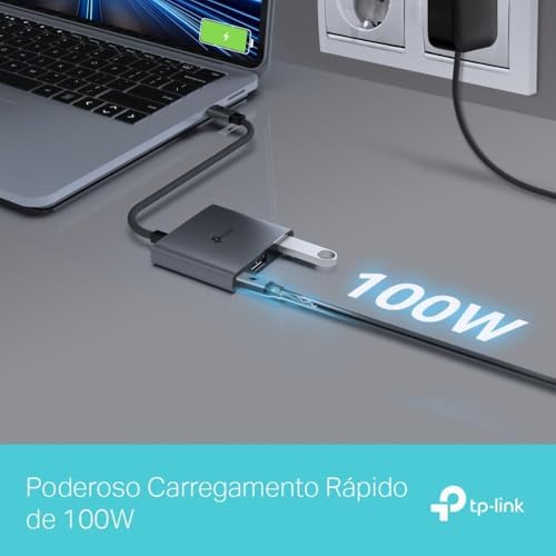 UH3020C, 4K 60Hz HDMI, 100W Hızlı Şarj, 1x Type-A, 3'ü Bir Arada USB-C Hub