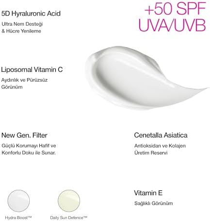 Ton Eşitleyici, Aydınlatıcı, Leke Karşıtı, Yüz Güneş Kremi, Pink Glam Tone Up, SPF 50+, 50ml, Tüm Ciltler