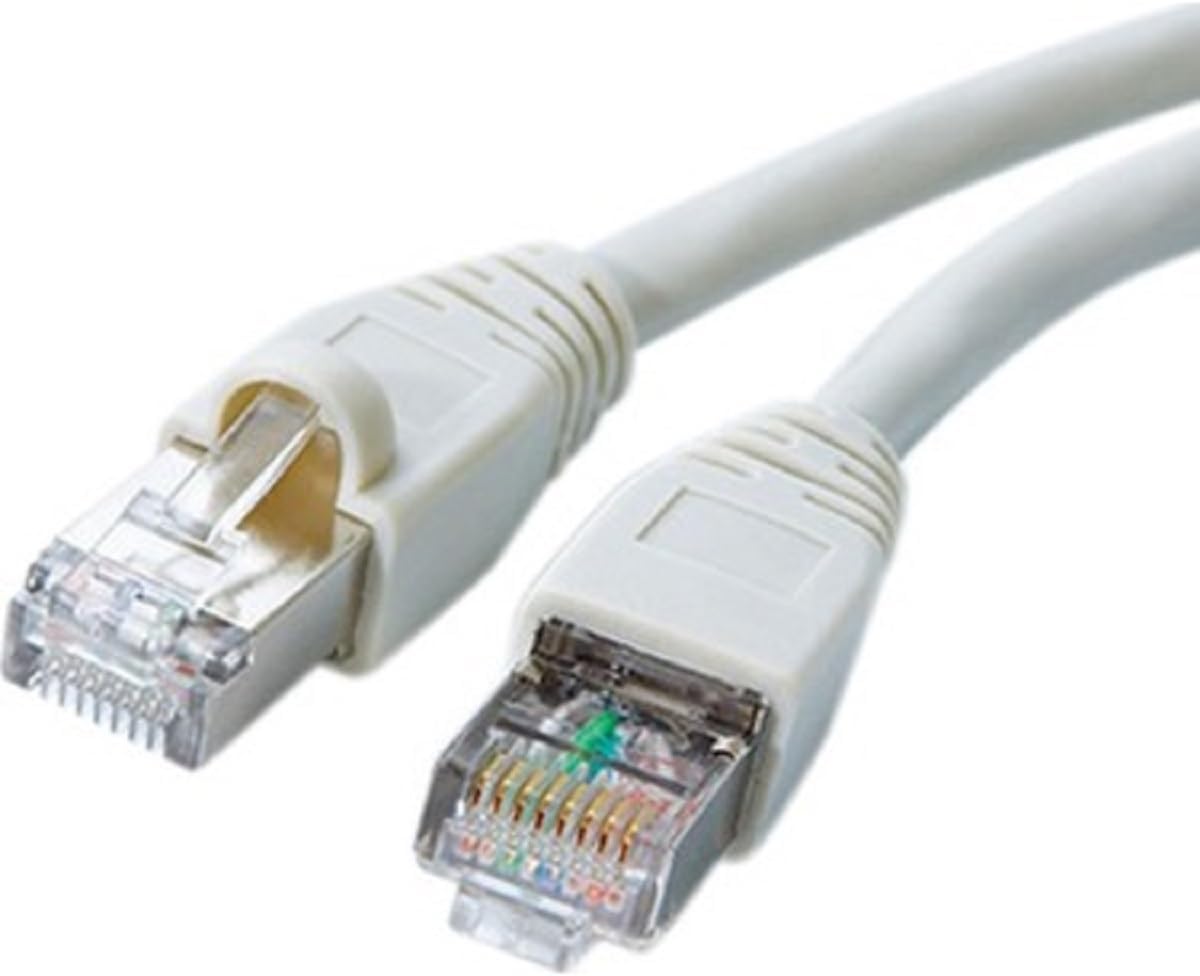 Cat605BF 5 Metre Cat6 Rj45 Lan Kablosu UÇLARI HAZIR TAKILI 100/1000 mbps Bilgisayar Modem İnternet Ethernet Kablosu (BEYAZ, 5 Metre)
