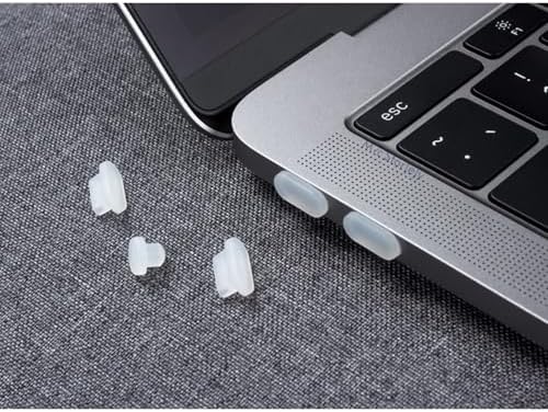 Alternative view of USB-C ve 3.5 mm Toz Tıkacı Seti – Telefon Tablet Laptop Port Koruyucu, 4× Type-C + 1× Kulaklık, Toz Su Oksit Önleyici Silikon Kapak Şeffaf