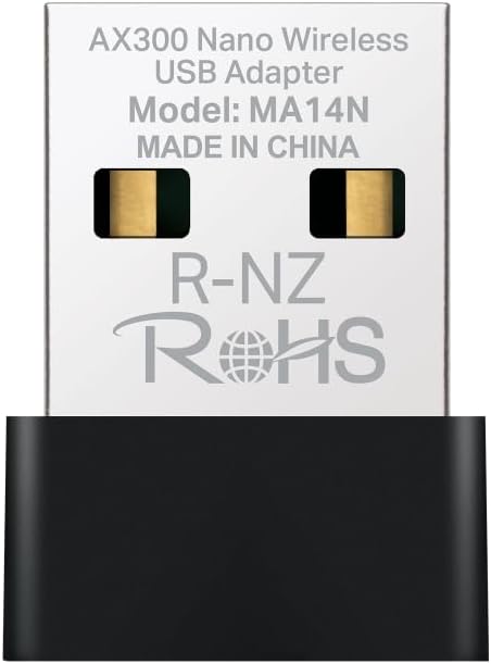 MA14N | AX300 Mbps USB Wi‑Fi 6 Adaptör | Kolay Kurulum | Windows & Linux Uyumlu | Tak‑Çalıştır