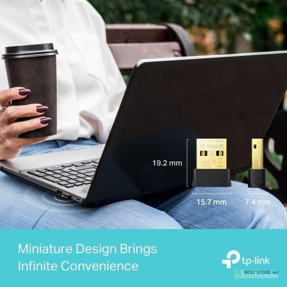 Archer TX10UB | Wi-Fi 6 & Bluetooth 5.3 USB Adaptör | AX900 Mbps | Çift Bant | İkisi Bir Arada | Kolay Kurulum | Windows Uyumlu