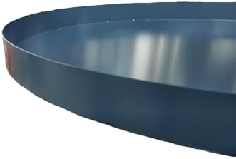 Metal Saksı Altlığı İç Dış Saksı Altlığı Dekoratif Saksı Altı Çap 58 cm Derinlik 3,5 cm Rengi