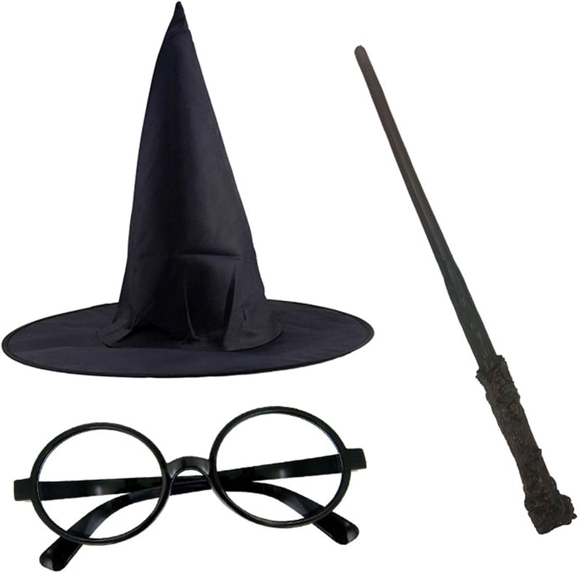 Alternative view of Potter Şapkası Gözlük Ve Asa Cosplay Parti Doğum Günü Bayramı Seti 1450