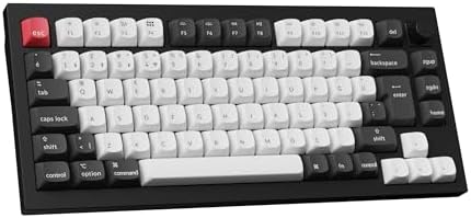 Alternative view of Keychron Q1 Hall-Effect%75 RGB Türkçe Switch Kablosuz Siyah Beyaz Mekanik Klavye