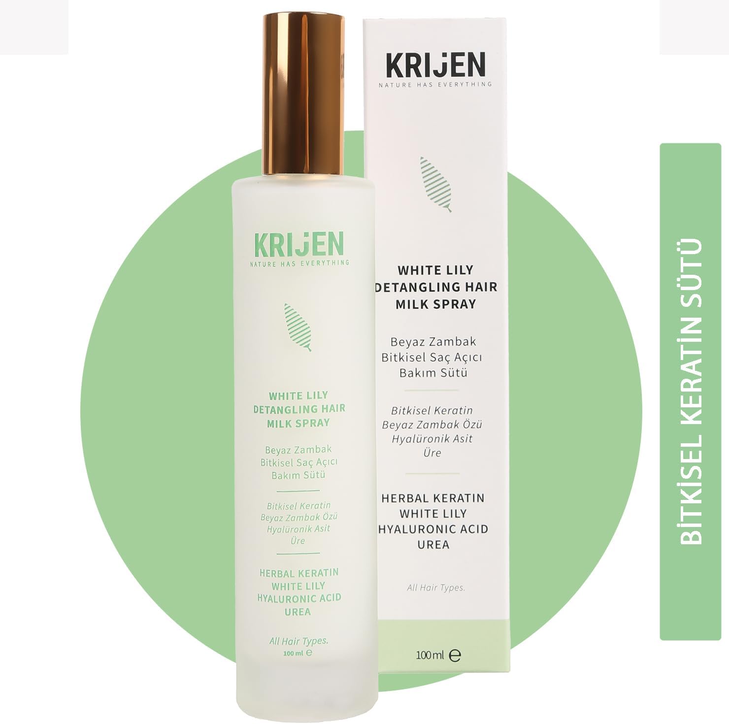 Beyaz Bitkisel Kolay Tarama Sağlayan Keratin Sütü 100 Ml