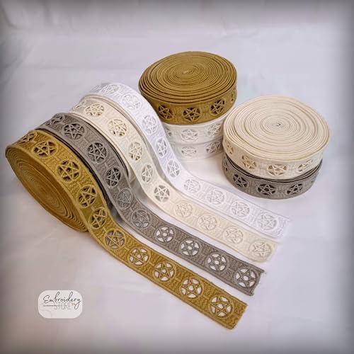 Alternative view of Yıldız motifli şerit nakış modeli | Nakış Aksesuar (Ekru)
