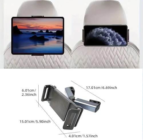 Oto Koltuk Arkası Telefon Tablet Tutucu, Araç için Ayarlanabilir Koltuk Başı Tablet Tutma Aparatı