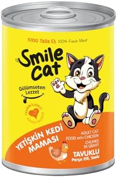 Smile Cat Konserve Yetişkin Kedi 400gr Tavuklu Mama